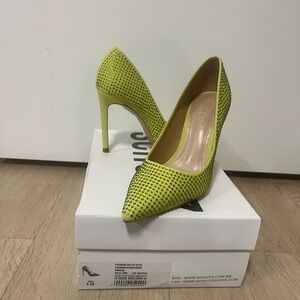 Schutz Women's Green Studded Heels